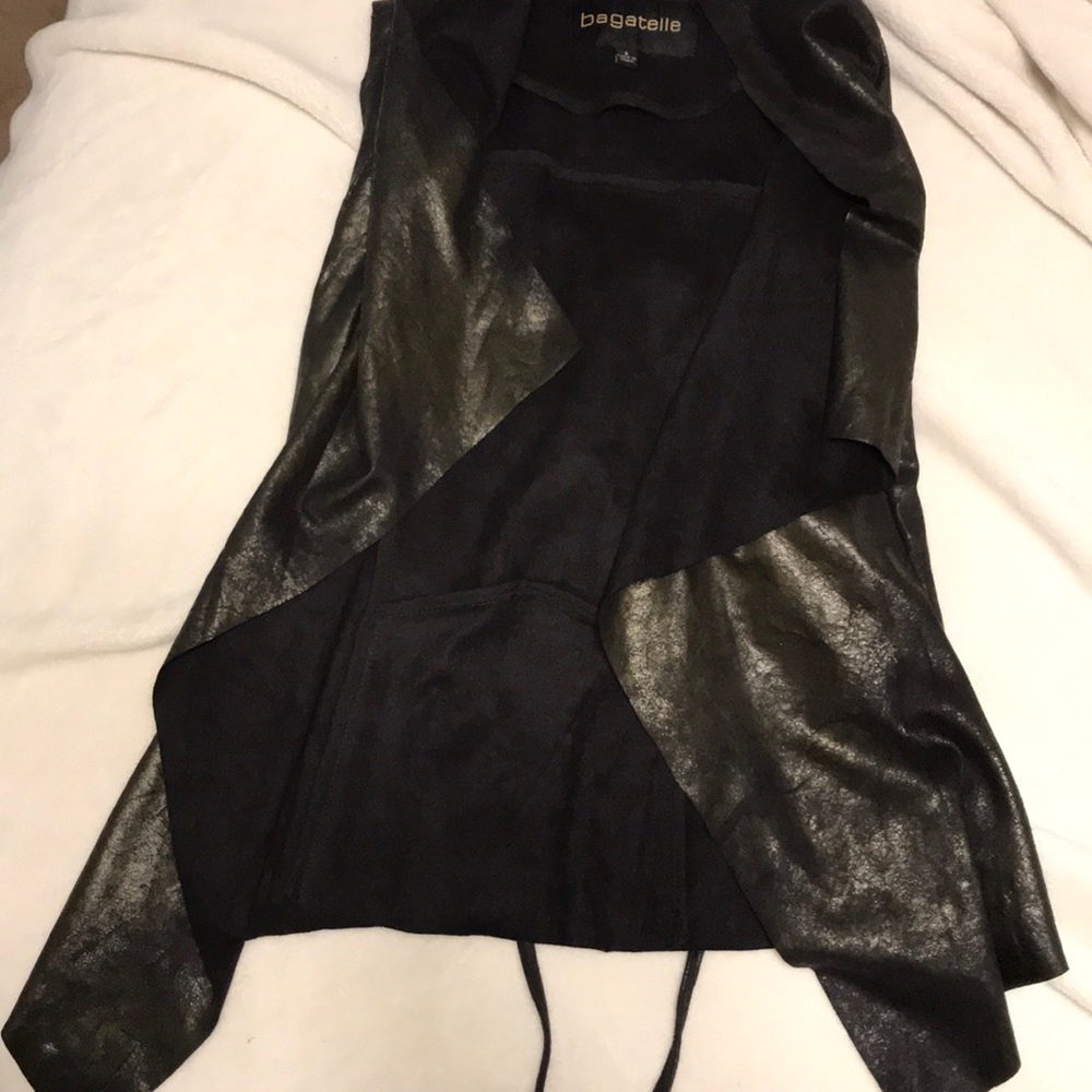 Bagatelle faux leather vest